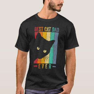 Best Cat Dad Ever  Cat Daddy Paw Fist Bump Meow Vi T-Shirt