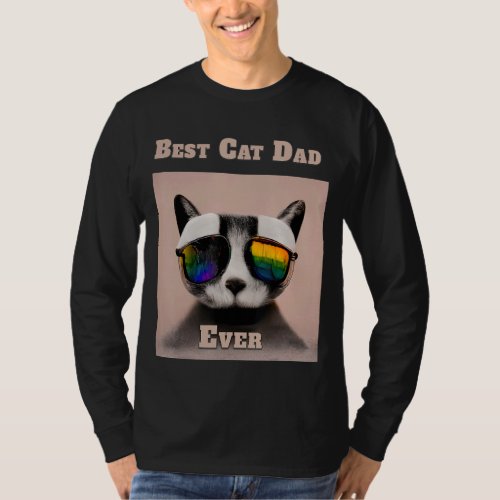 Best Cat Dad Ever     Cat Daddy   T_Shirt