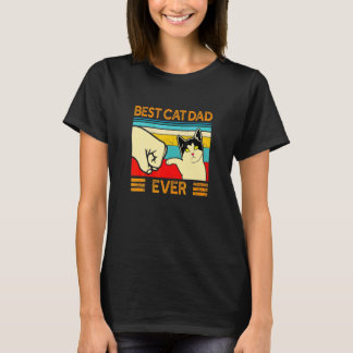 Best Cat Dad Ever Cat Father Daddy T-Shirt