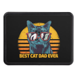 Best Cat dad ever cat lover gift Hitch Cover
