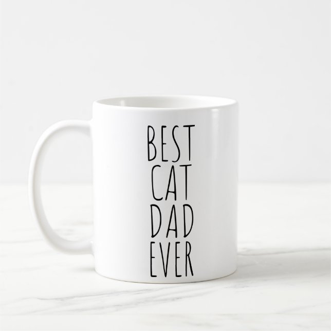 BEST CAT DAD EVER COFFEE MUG (Left)