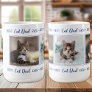 Best Cat Dad Ever Custom 3 Photo Collage Coffee Mug