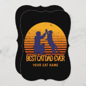 Best Cat Dad Ever: Customized design (Front/Back)