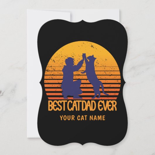 Best Cat Dad Ever: Customized design (Front)