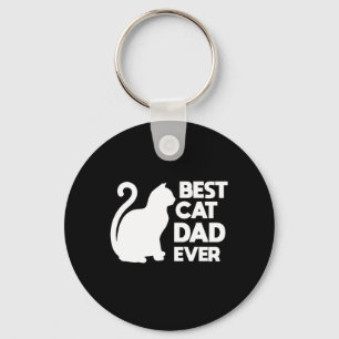 Best Cat Dad Ever Cute Pets Kittens Cat Lover Keychain