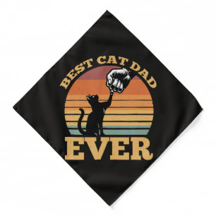 Best Cat Dad Ever Fathers Day Bandana