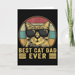 Best Cat Dad Ever Father's Day Gift Father Cat Dad Card