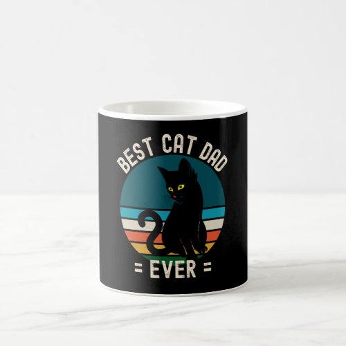 Best Cat Dad Ever Funny Black Cat Gift Coffee Mug