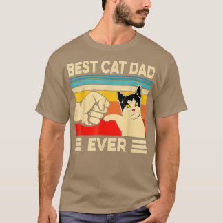 Best Cat Dad Ever Funny Cat Daddy Father Day T-Shirt