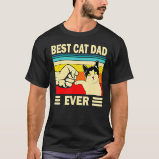Best Cat Dad Ever Funny Cat Daddy Father Day T-Shirt