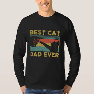 Best Cat Dad Ever Funny Cat Daddy Father's Day T-Shirt