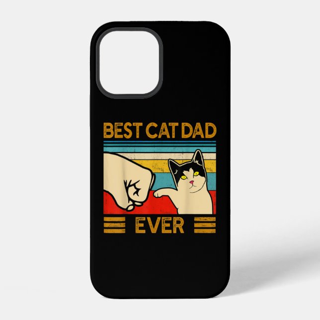 Best Cat Dad Ever Funny Cat Daddy Iphone Case (Back)