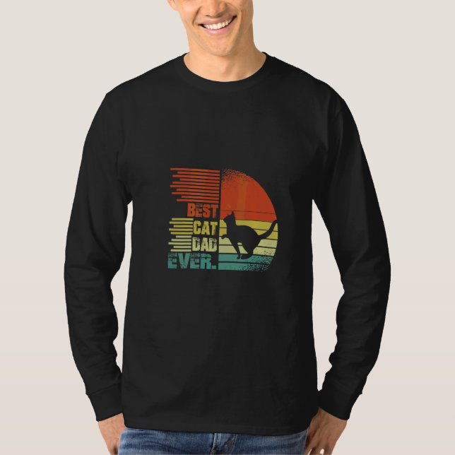 Best Cat Dad Ever  Graphic Dad  Tee (Front)