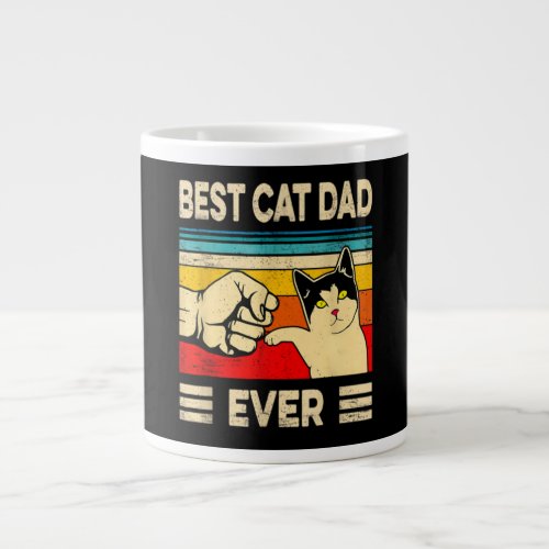 Best Cat Dad Ever Jumbo Coffee Mug
