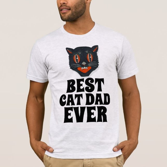 BEST CAT DAD EVER MEN'S T-Shirts (Front)