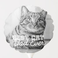 Best Cat Dad Ever Modern Custom Pet Photo
