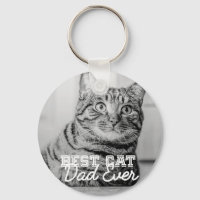 Best Cat Dad Ever Modern Custom Pet Photo