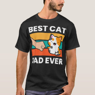 Best Cat Dad Ever Papa Calico Cat  T-Shirt