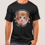 Best Cat Dad Ever Paw Prints Custom Cute Pet Photo T-Shirt