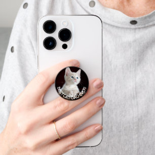 Best Cat Dad Ever Personalized Photo PopSocket