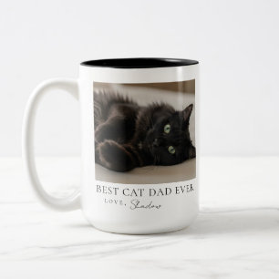 Best Cat Dad Ever Pet Parent Photo Mug 