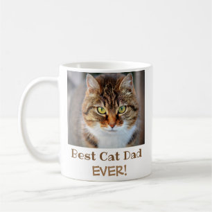 Best Cat Dad Ever Pet Photo Coffee Mug