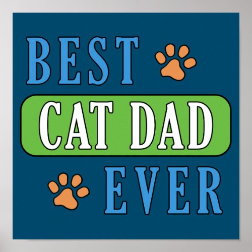 Best Cat Dad Ever       Poster