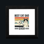 Best Cat Dad Ever Retro Cat Fist Bump Shirt_1 Gift Box<br><div class="desc">Best Cat Dad Ever Retro Cat Fist Bump Shirt_1</div>