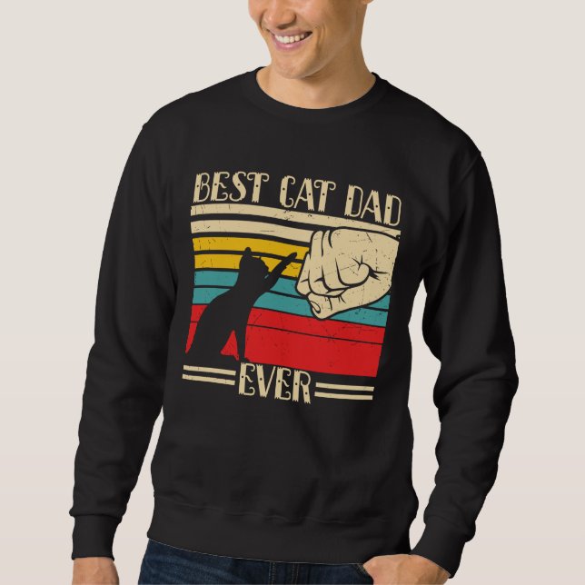 Best Cat Dad Ever Sweatshirt (Front)