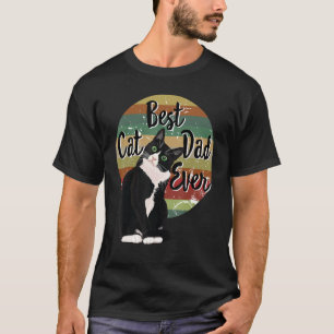 Best Cat Dad Ever Tuxedo Father's Day Gift Funny R T-Shirt
