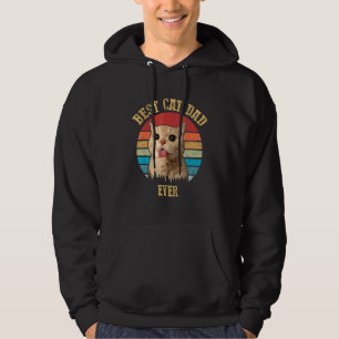 Best Cat Dad Ever  Vintage Cat Daddy Hoodie