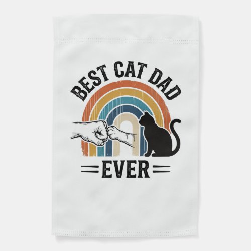 Best Cat Dad Ever Vintage Cat Lover Design_1 Garden Flag