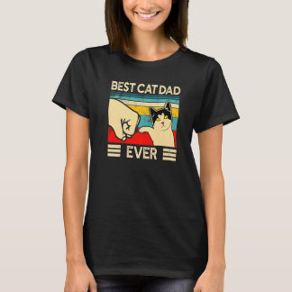 Best Cat Dad Ever Vintage Cats 1 T-Shirt