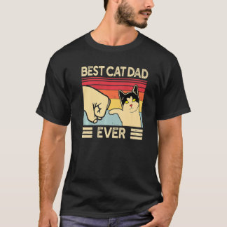 Best Cat Dad Ever Vintage Cats 1 T-Shirt