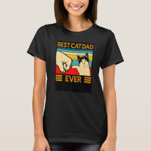 Best Cat Dad Ever Vintage Cats 2 T-Shirt