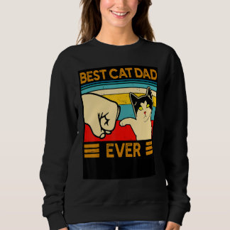 Best Cat Dad Ever Vintage Cats 5 Sweatshirt