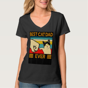 Best Cat Dad Ever Vintage Cats 5 T-Shirt