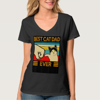 Best Cat Dad Ever Vintage Cats 5 T-Shirt