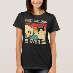 Best Cat Dad Ever Vintage Cats 7 T-Shirt