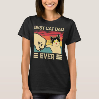 Best Cat Dad Ever Vintage Cats 7 T-Shirt