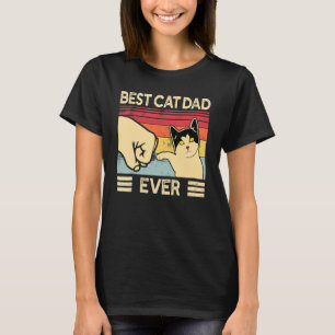 Best Cat Dad Ever Vintage Cats 8 T-Shirt