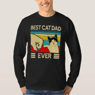Best Cat Dad Ever  Vintage Cats T-Shirt