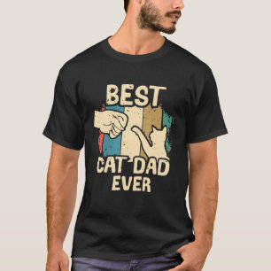 Best Cat Dad Ever Vintage Father Day T-Shirt
