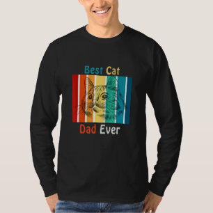 Best Cat Dad Ever Vintage For Cat  Father's Day 2 T-Shirt