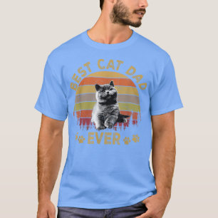 Best Cat Dad EverFunny Cat Daddy Father Day 2022  T-Shirt