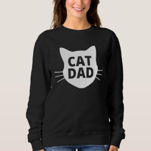 Best Cat Dad Fathers Day Men Kitty Daddy Papa Chri Sweatshirt