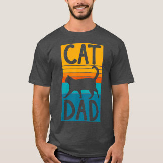 Best Cat Dad Fathers Day Men Kitty Daddy Papa T-Shirt