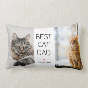 Best Cat Dad Lumbar Pillow