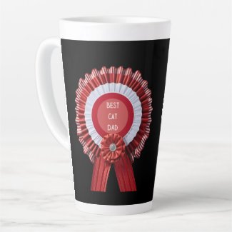 Best Cat Dad Pet Owner Custom Photo Father's Day Latte Mug