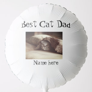best cat dad photo name fathers day pet dad daddy balloon